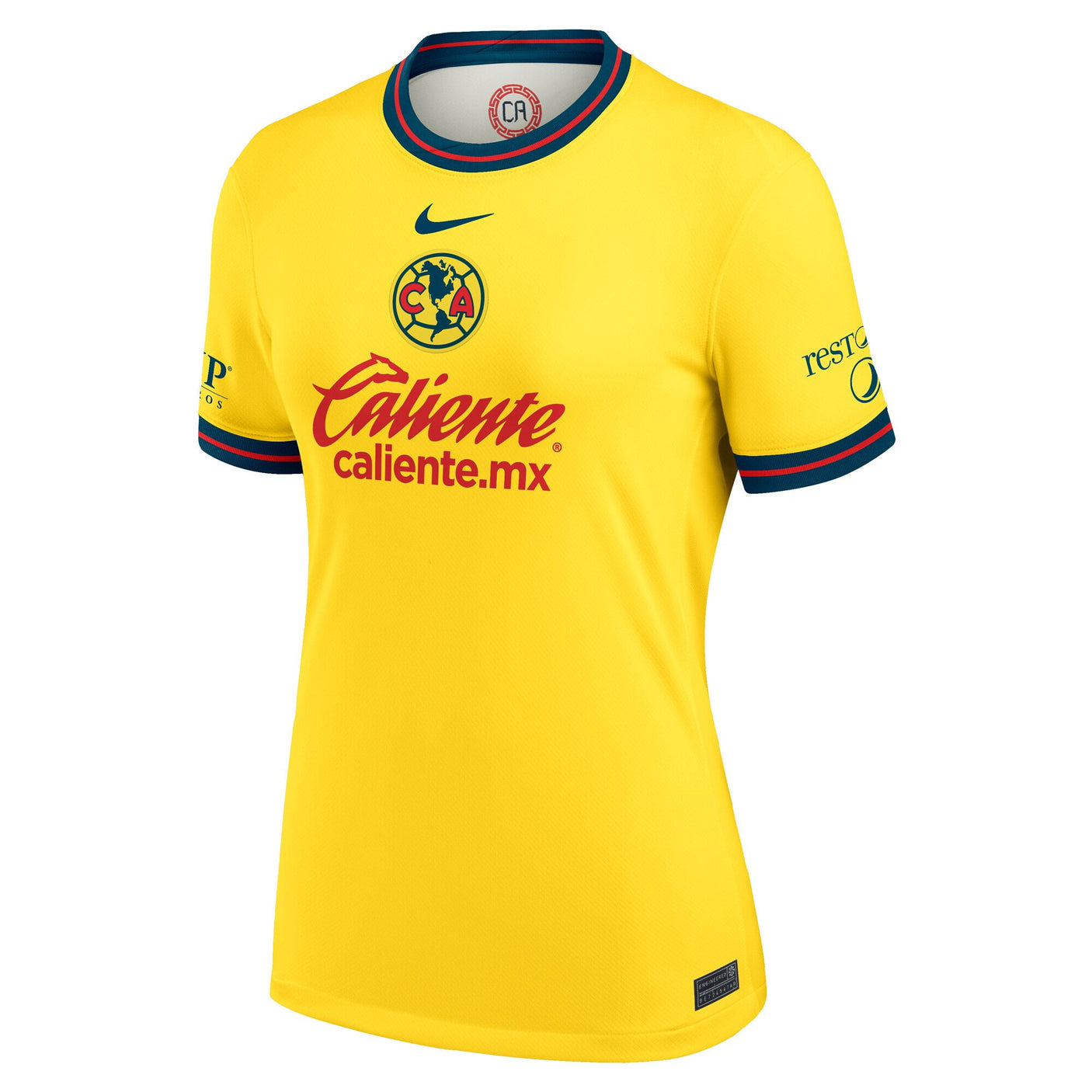 Nike Women's Club America 2024/25 Home Jersey Tour Yellow/Valerian Blue Front