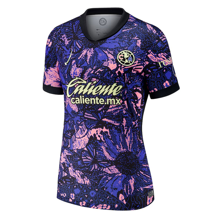 Nike Women's Club America 2024/25 Third Jersey Medium Blue/Lemon Chiffon Front
