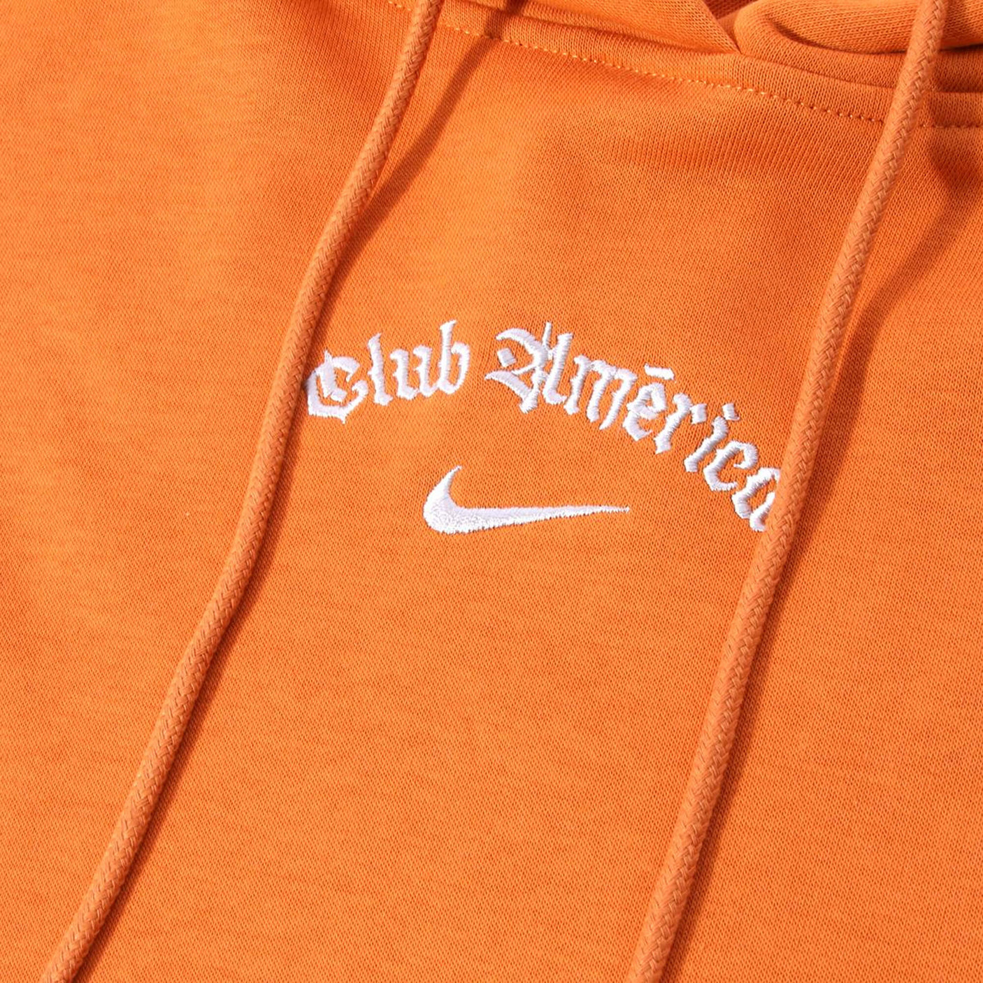 Nike Women's Club America 2025/26 Club Pullover Hoodie Cinder Orange Letters