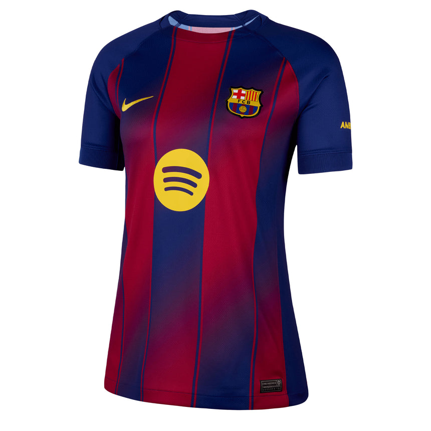 Nike Women's FC Barcelona 2025/26 Home Jersey Royal Blue/Red/Midwest Gold Front