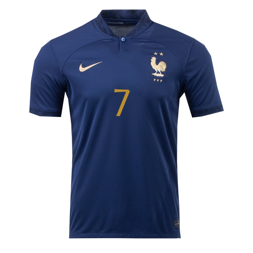 Nike Women's France 2022/23 Home Jersey w/ Griezman #7 Printing Front