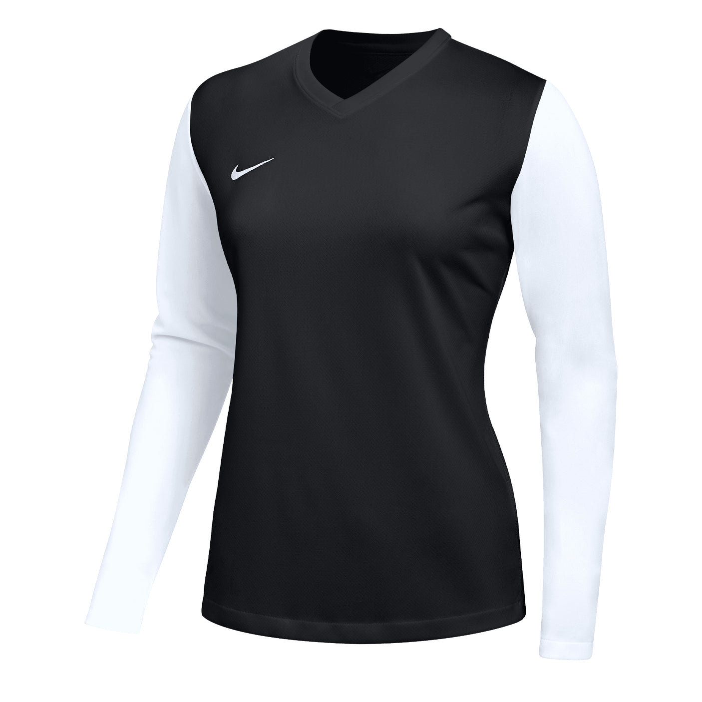 Nike Women's Tiempo Premier II Long Sleeve Jersey Black/White Front