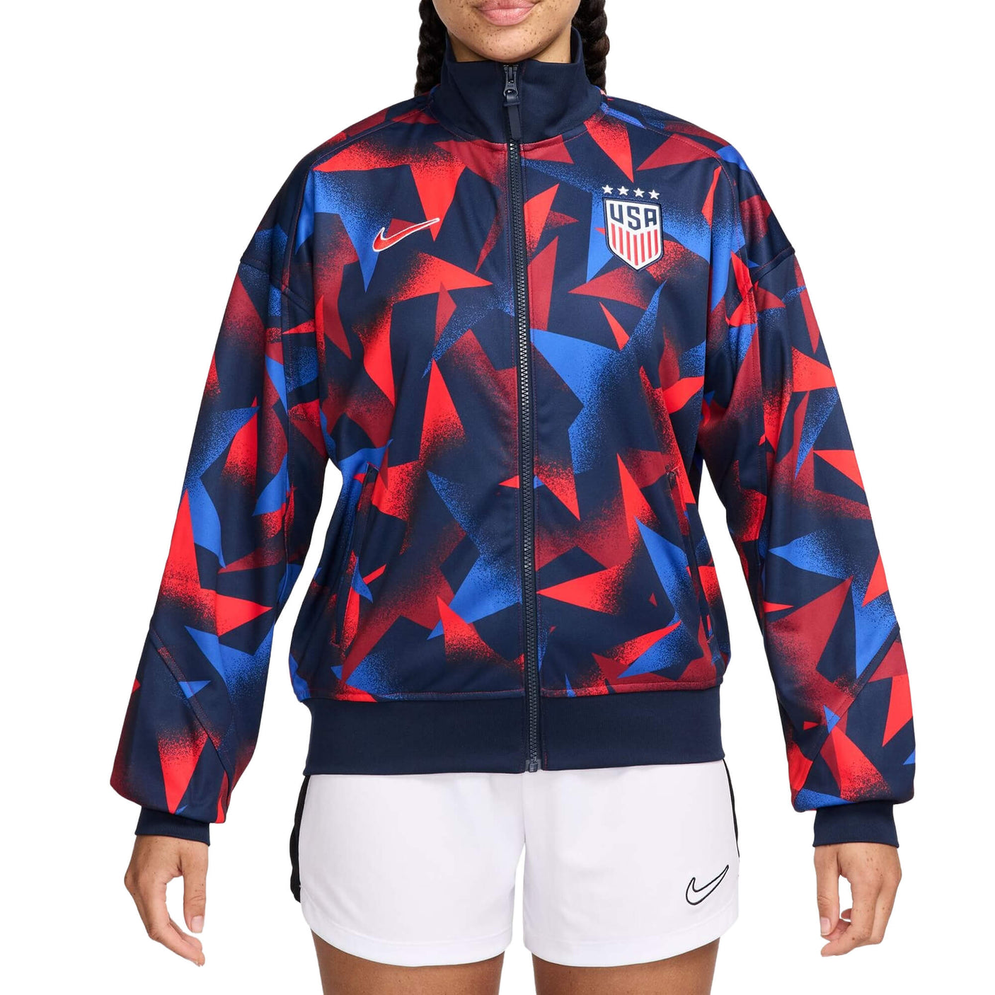 Nike Women's USA Academy Pro Dri-FIT Anthem Jacket Navy/Red