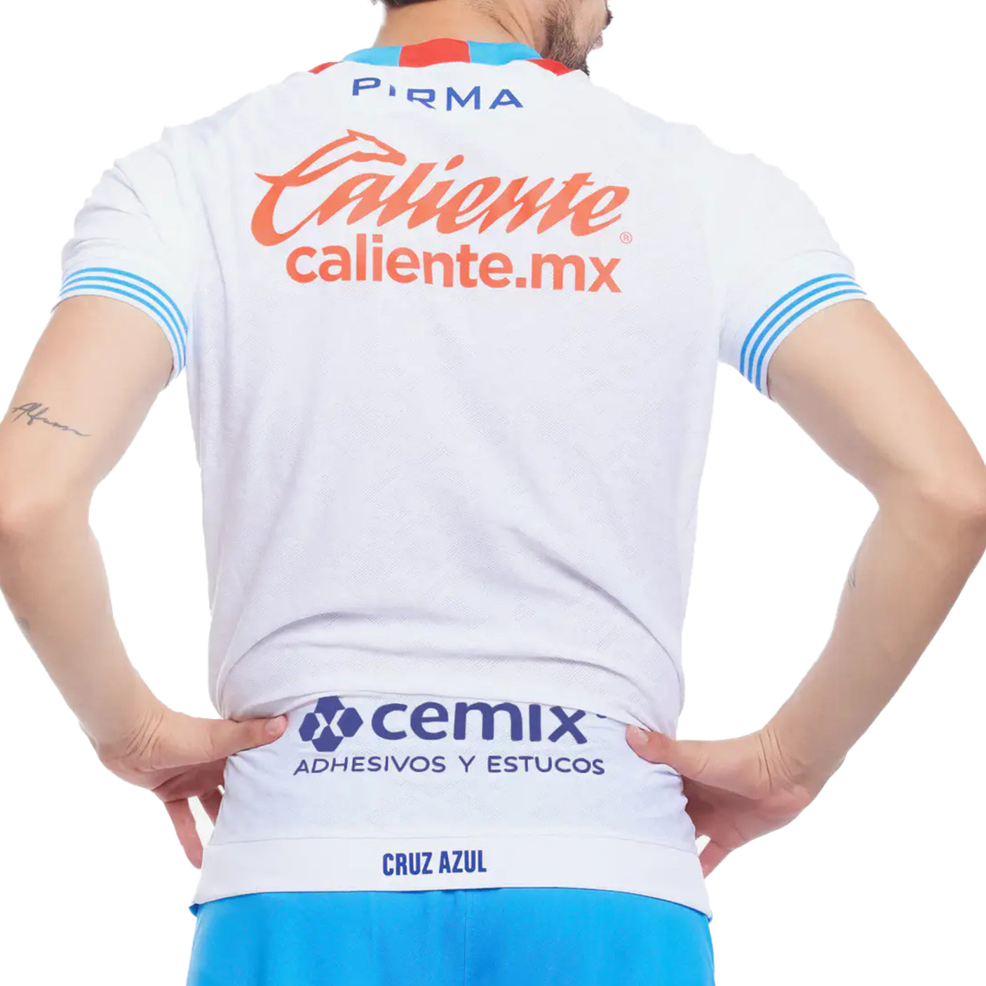Pirma Men's Cruz Azul 2024/25 Away Jersey White/Blue Back