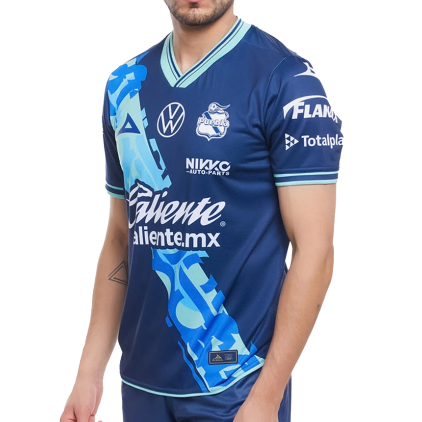Pirma Men's Puebla 2024/25 Away Jersey Navy Front