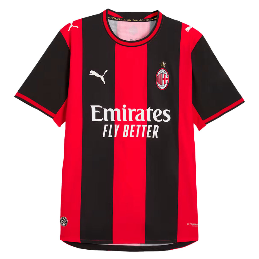 PUMA AC Milan Men's Home Authentic 2026/27 Jersey Red/Black Front