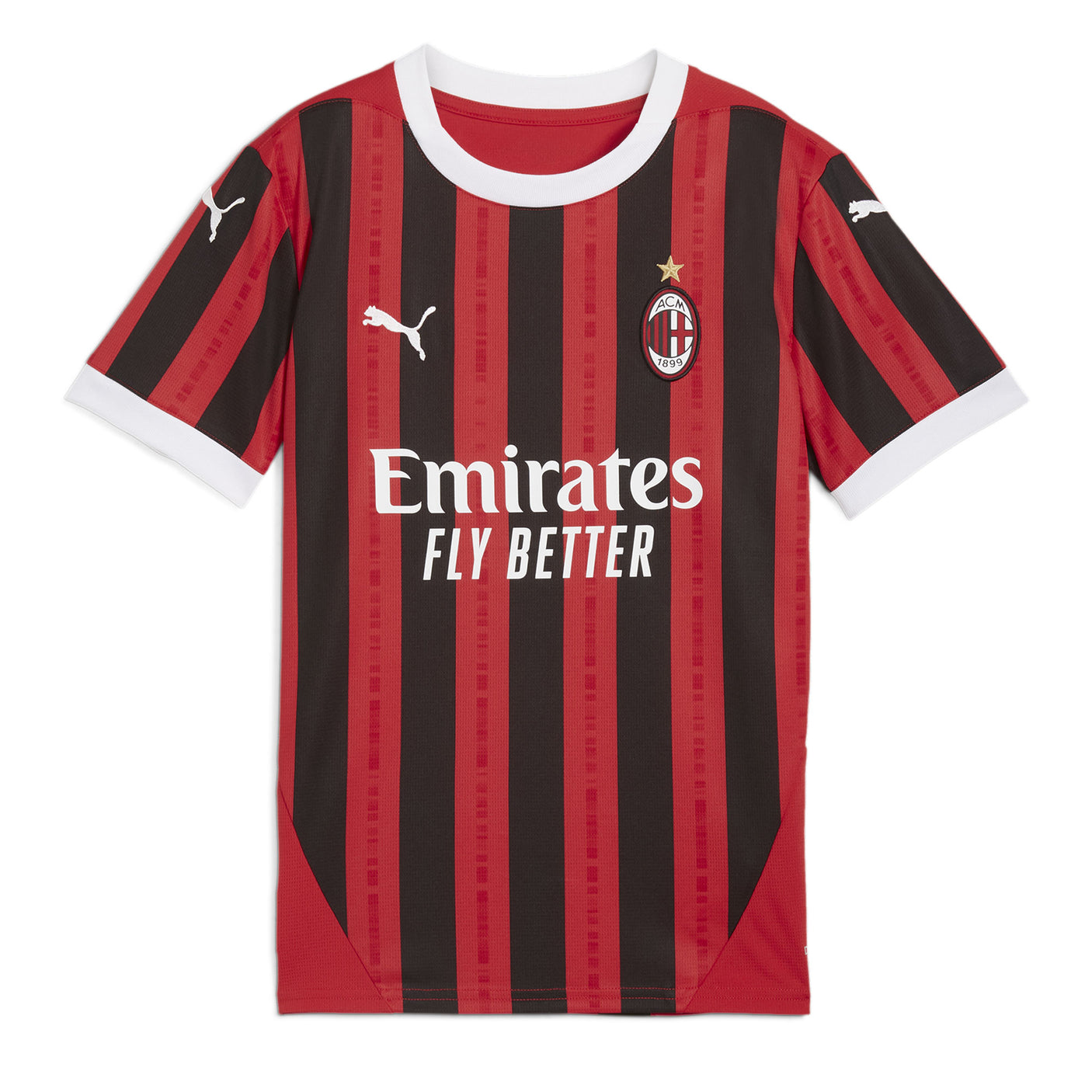PUMA Kids AC Milan 2024/25 Home Jersey Red/Black Front