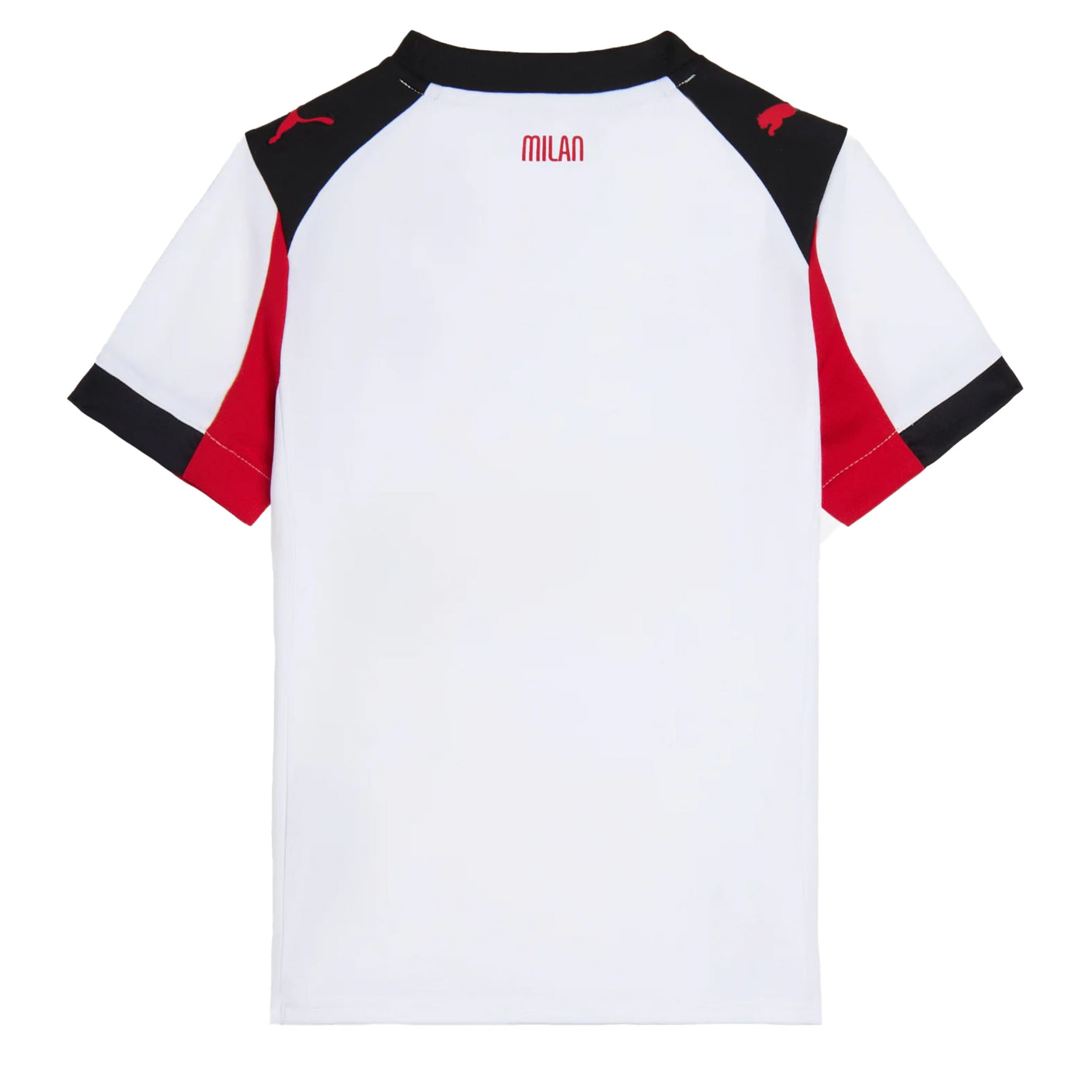PUMA Kids Ac Milan 2025/26 Away Jersey White/Black/Red Back