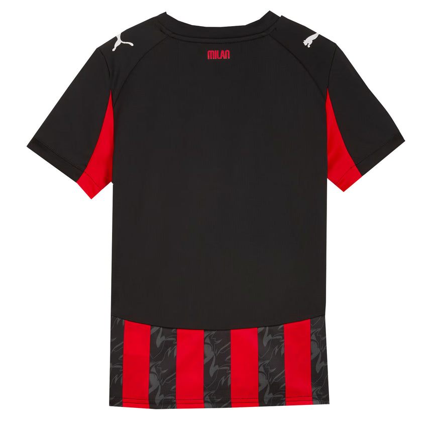 PUMA Kids AC Milan 2025/26 Home Jersey Red/Black Back