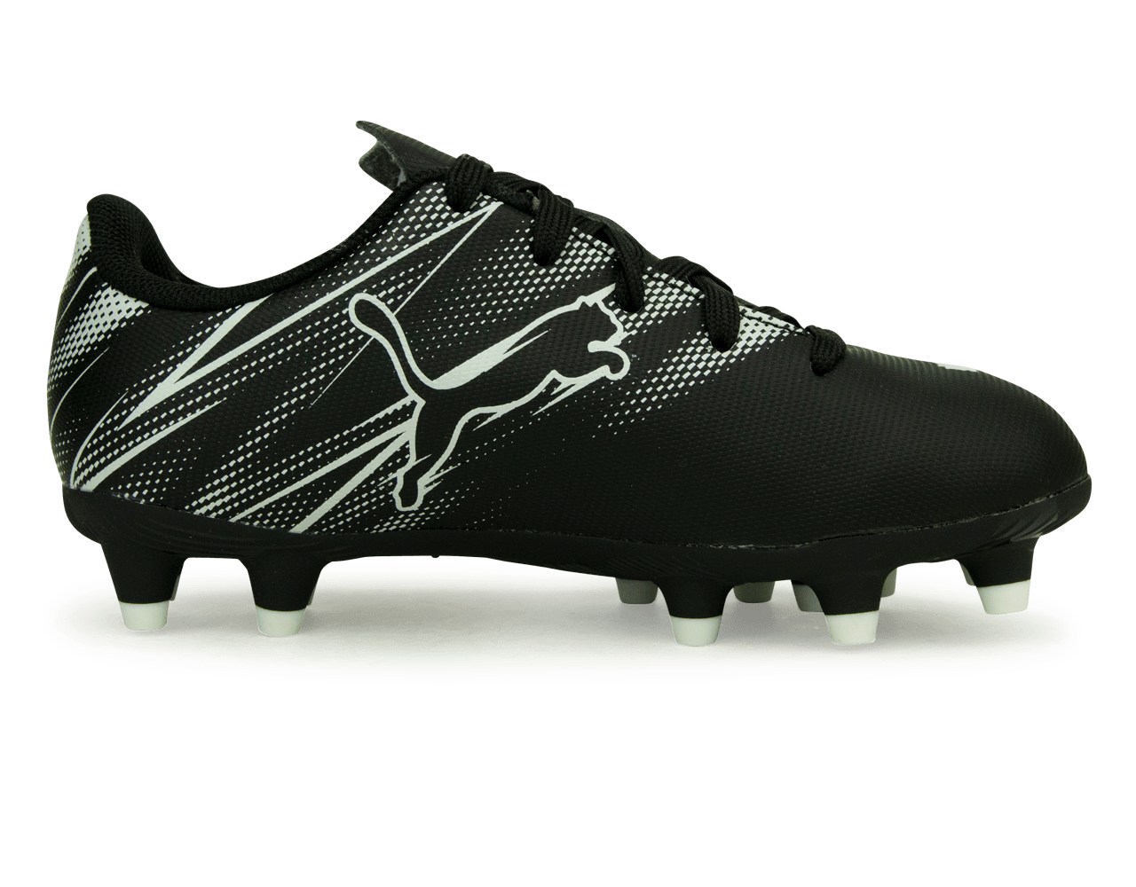 PUMA Kids Attacanto FG/AG Black/White Side