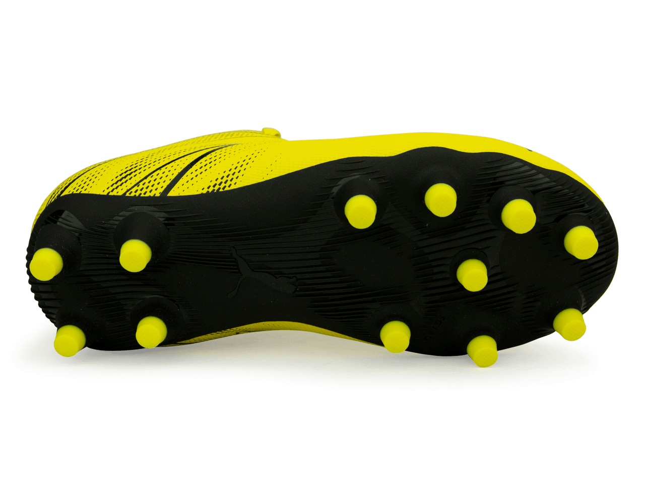PUMA Kids Attacanto FG/AG Yellow/Black Sole
