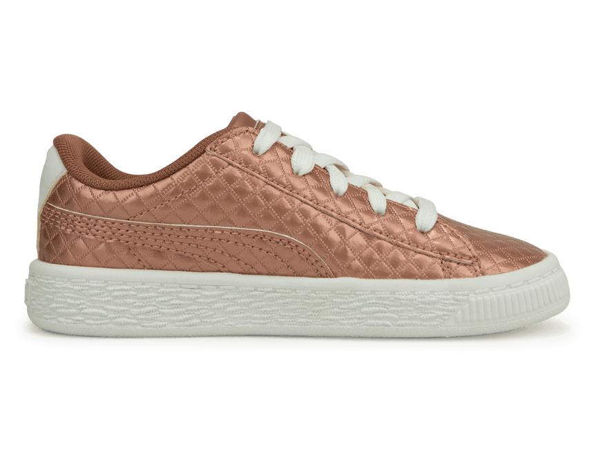 PUMA Kids Basket Met Emboss Rose/White Side