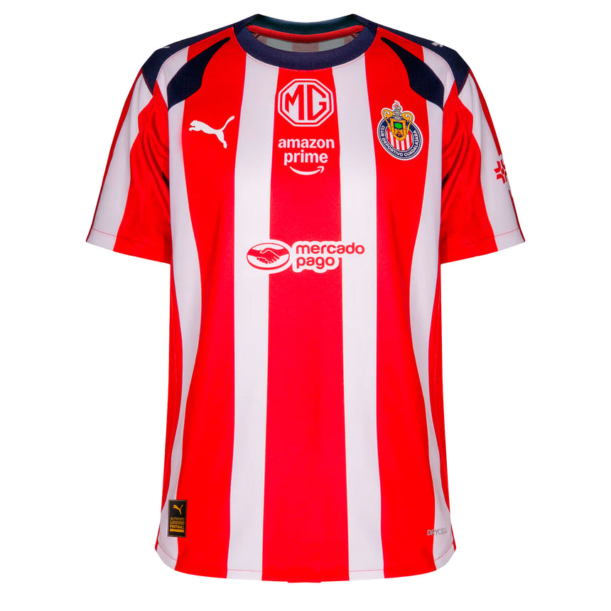 PUMA Kids Chivas De Guadalajara 2025/26 Home Jersey Red/White/Navy Front