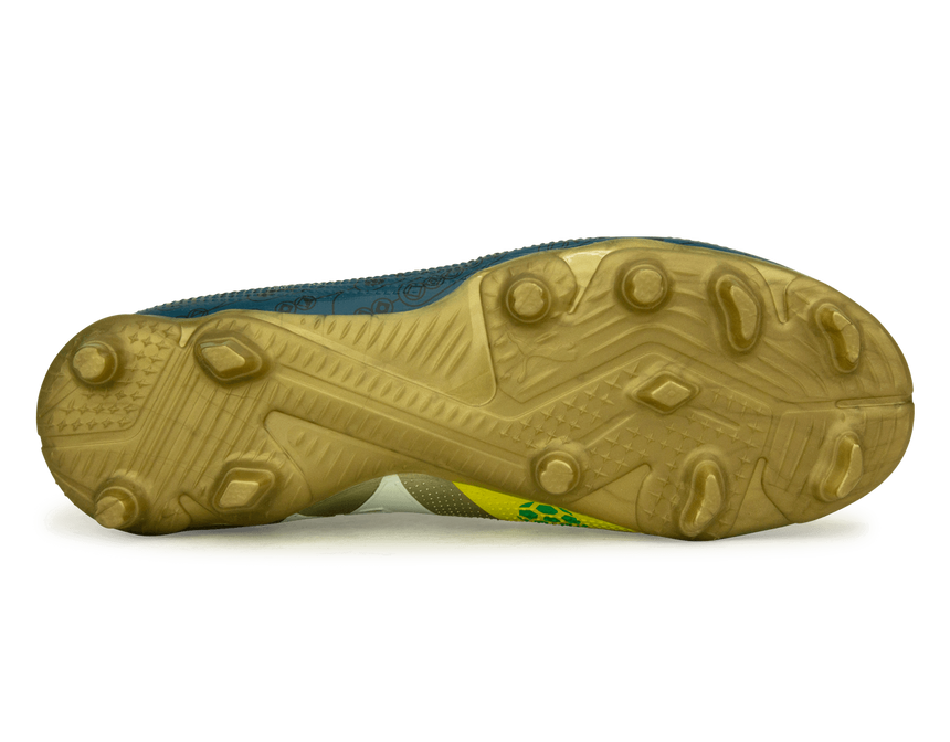 PUMA x Neymar JR Kids Future 7 Match BNA FG/AG Blue/Yellow/Green Gold Sole