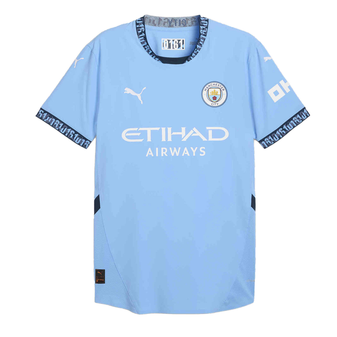 PUMA Kids Manchester City FC Home Jersey 2024/25 Light Blue/Marine Blue Front