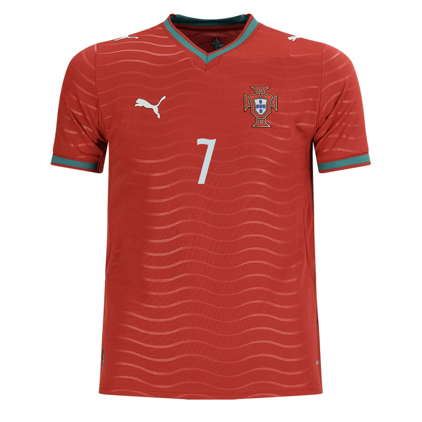 PUMA Kids Portugal World Cup 2026 Home Jersey w/ Ronaldo #7 Printing Front