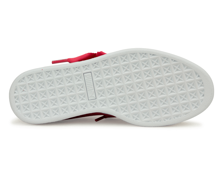 PUMA Kids Suede Heart Valentine JR Pink/White Sole
