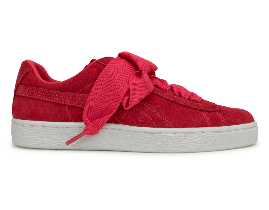 PUMA Kids Suede Heart Valentine JR Pink/White