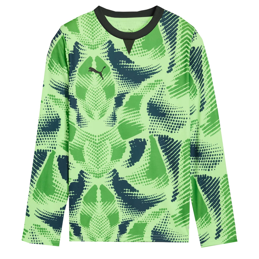 PUMA Kids Team Target Goalkeeper Longsleeve Jersey Fizzy Lime/Black Front