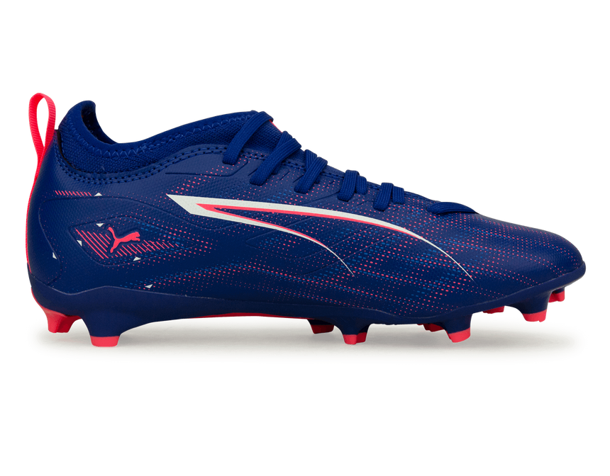 PUMA Kids Ultra 5 Match FG/AG Lapis Lazuli/White Side