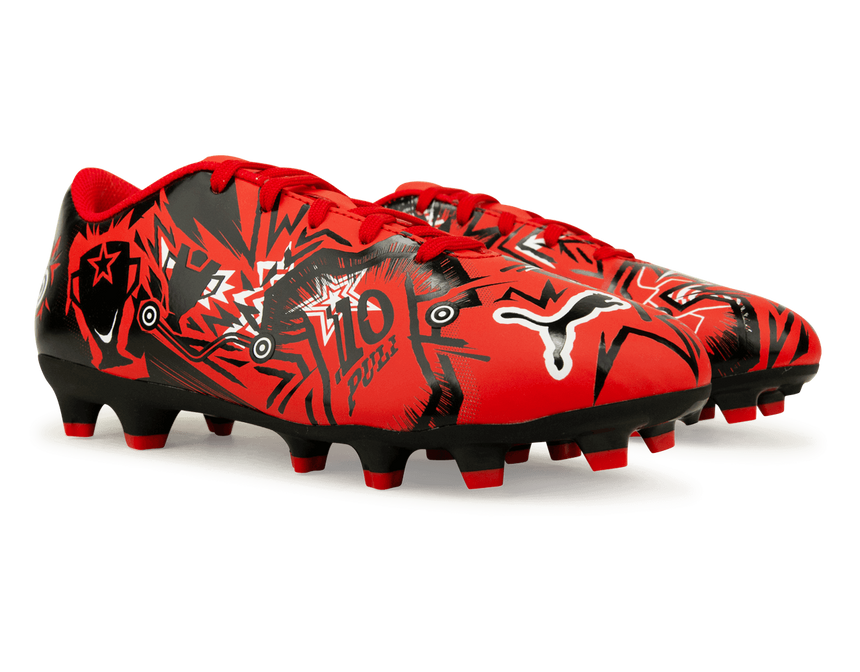 PUMA Kids Ultra Play CP FG/AG Red/Black Together