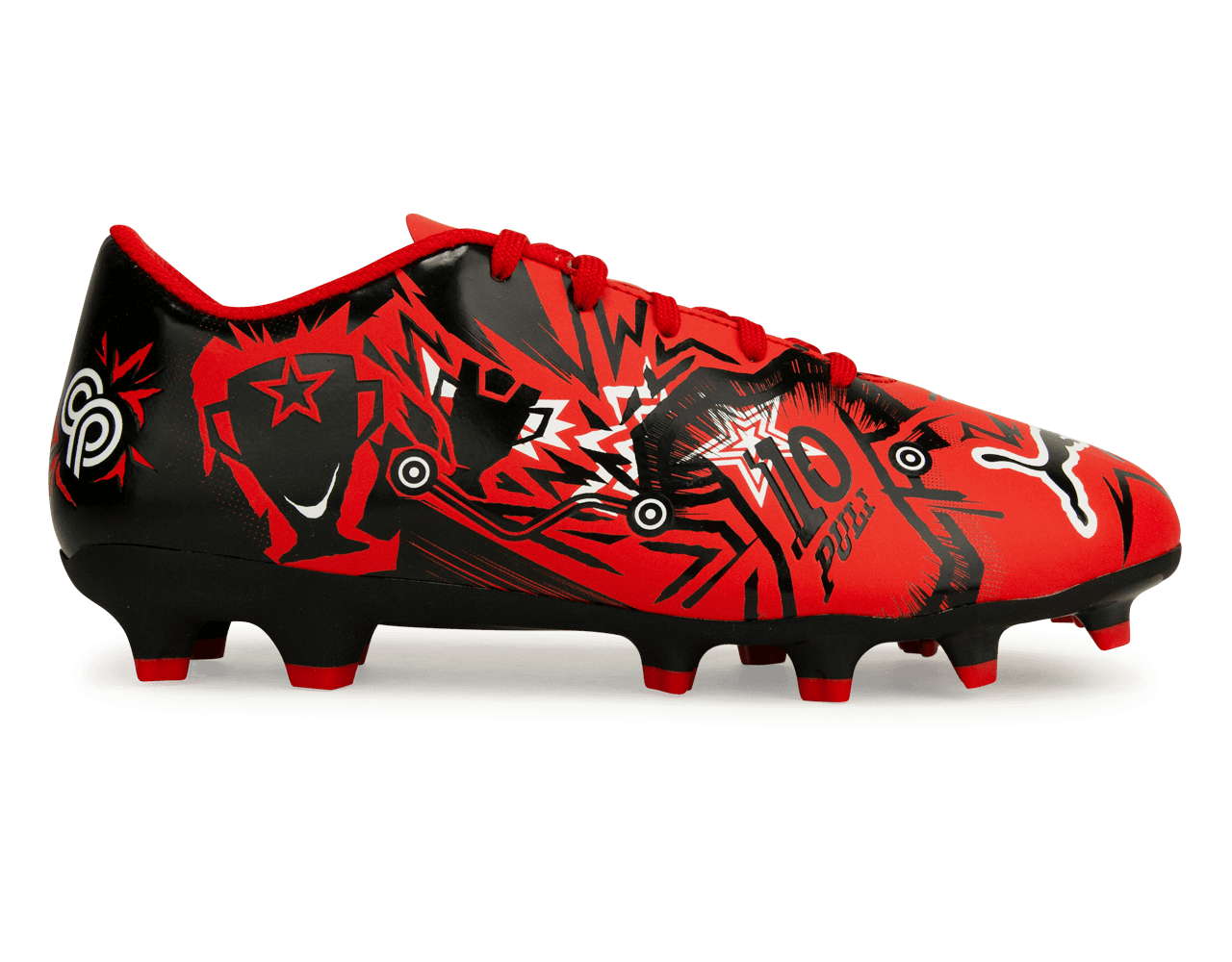 PUMA Kids Ultra Play CP FG/AG Red/Black
