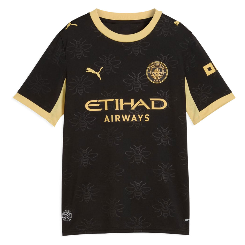PUMA Manchester City Kids Away Stadium 2026/27 Jersey Black Front