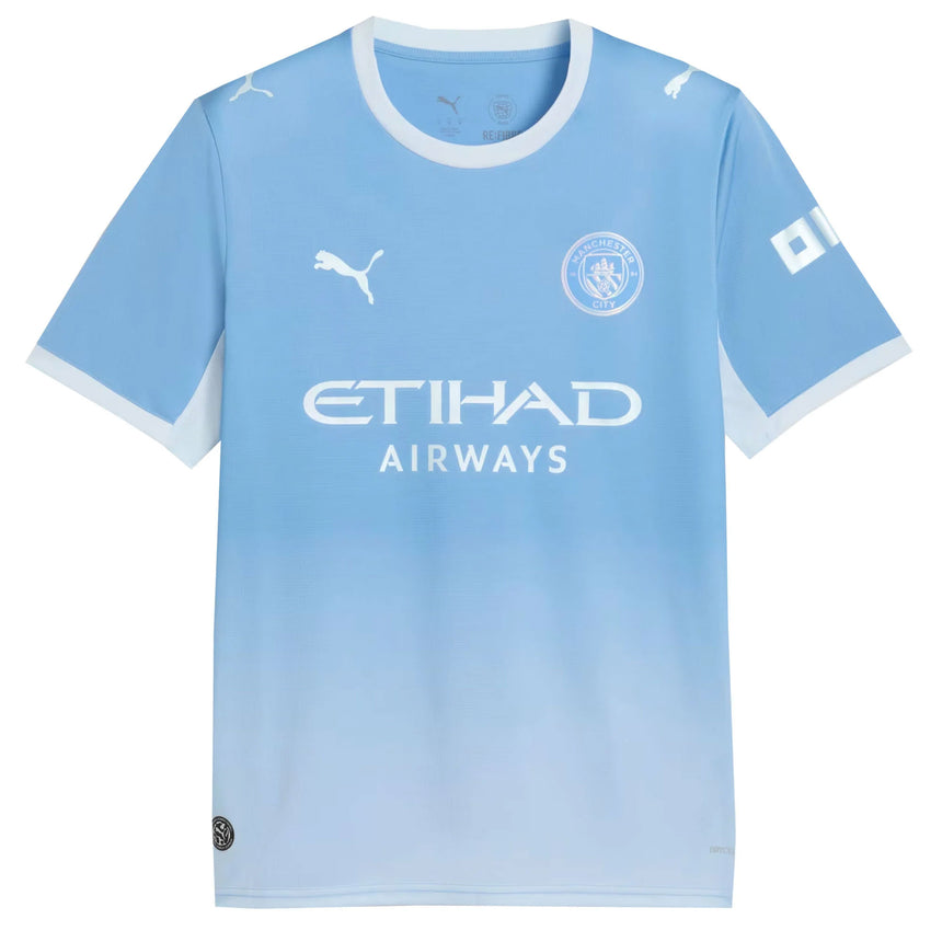 PUMA Manchester City Men's Home Stadium 2026/27 Jersey w/ Haaland #9 Light Blue Front