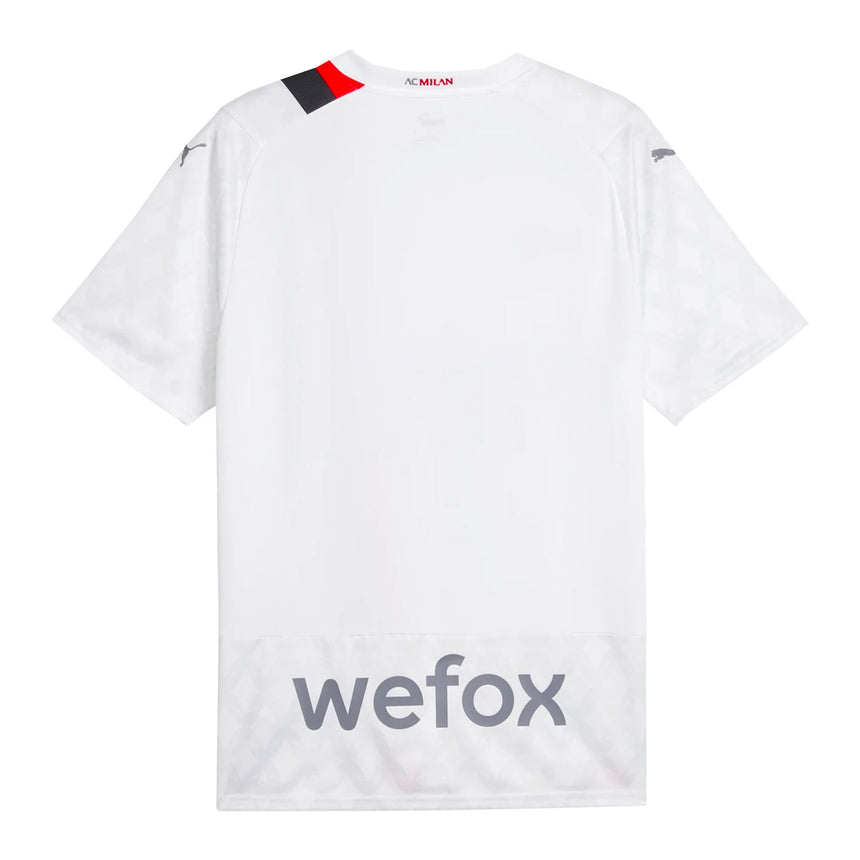 PUMA Men's AC Milan 2023/24 Away Jersey White/Grey Back