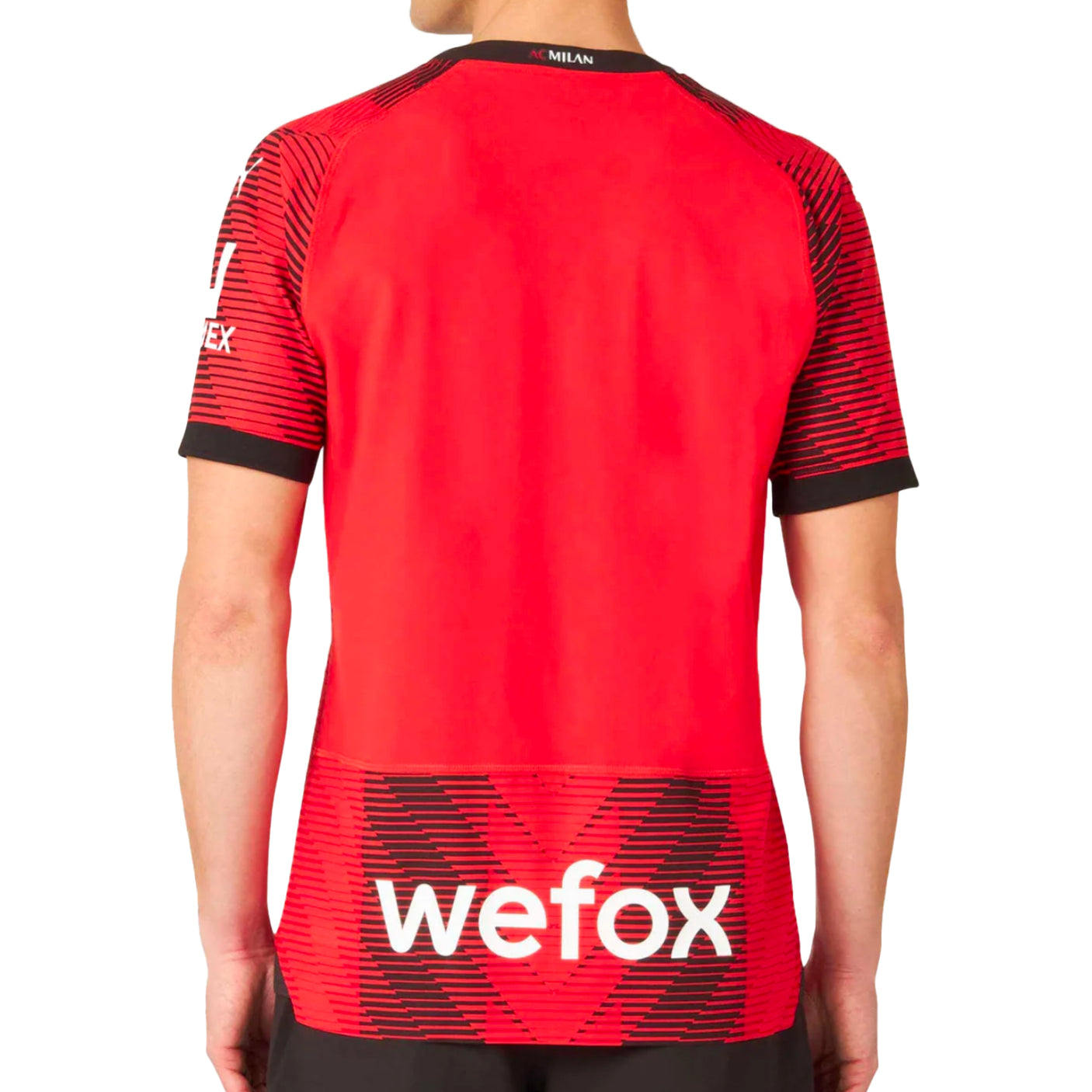 PUMA Men's AC Milan 2023/24 Home Jersey Red/Black Back