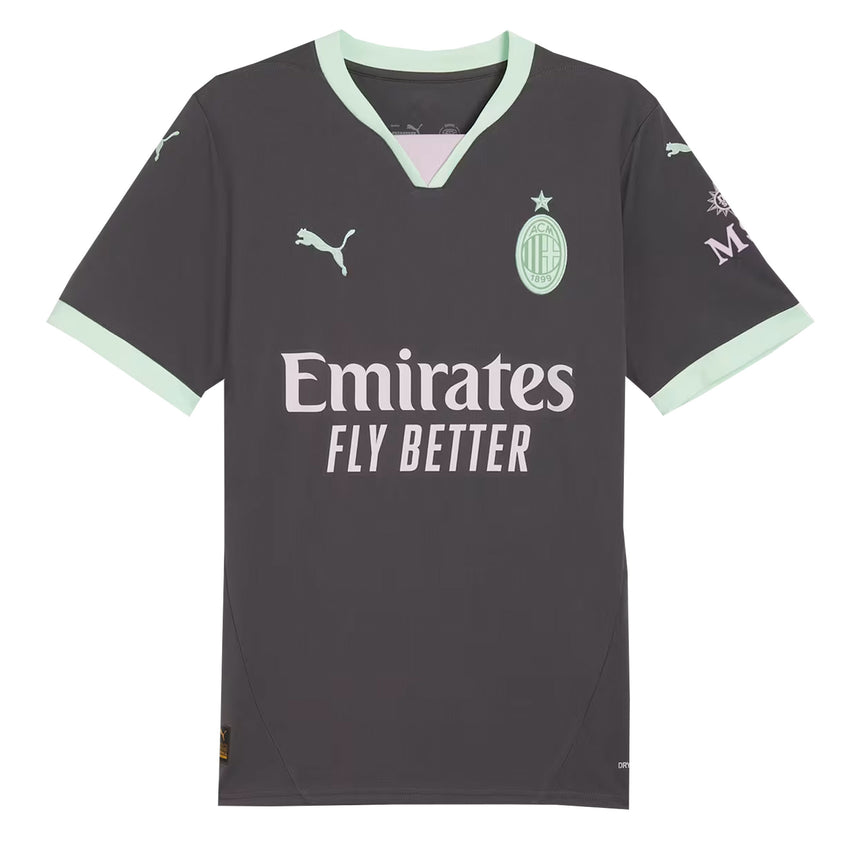 PUMA Men's AC Milan 2024/25 Third Jersey Shadow Grey/Fresh Mint Front