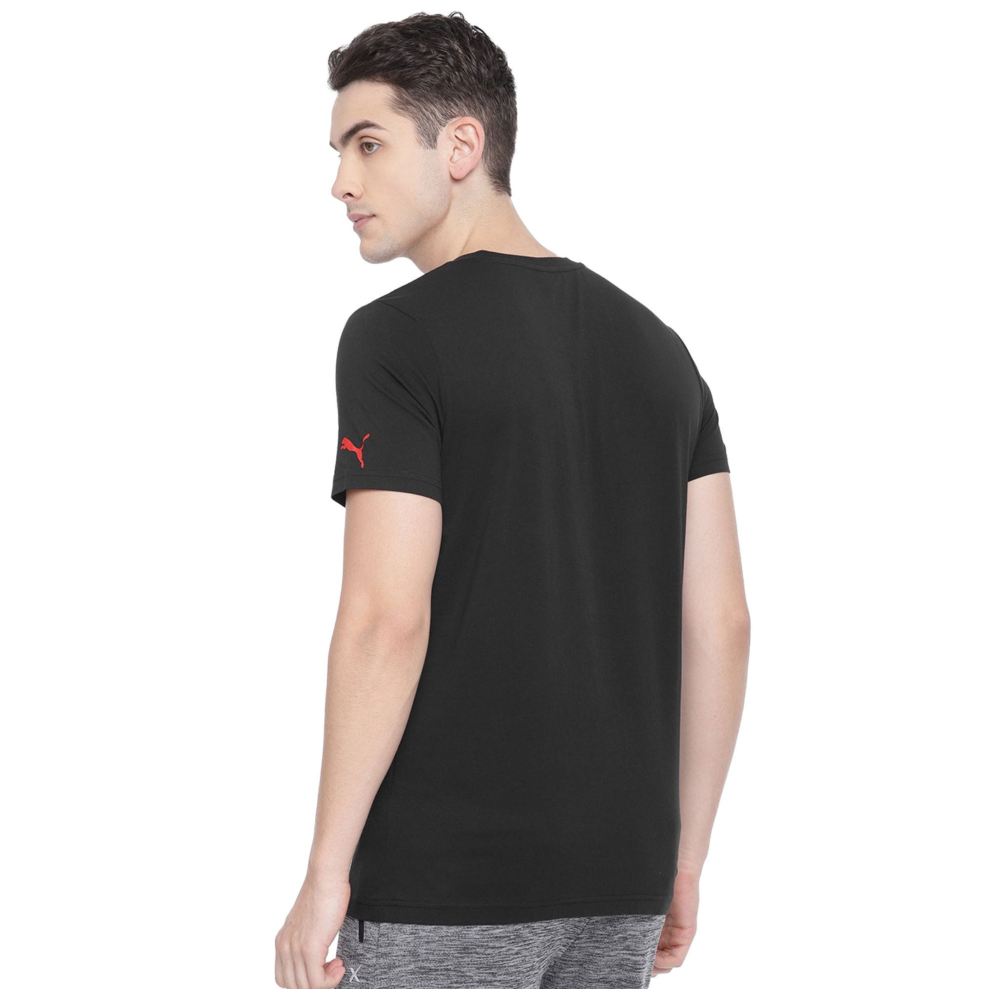 PUMA Men's Arsenal Graphic Tee Navy/Red Back