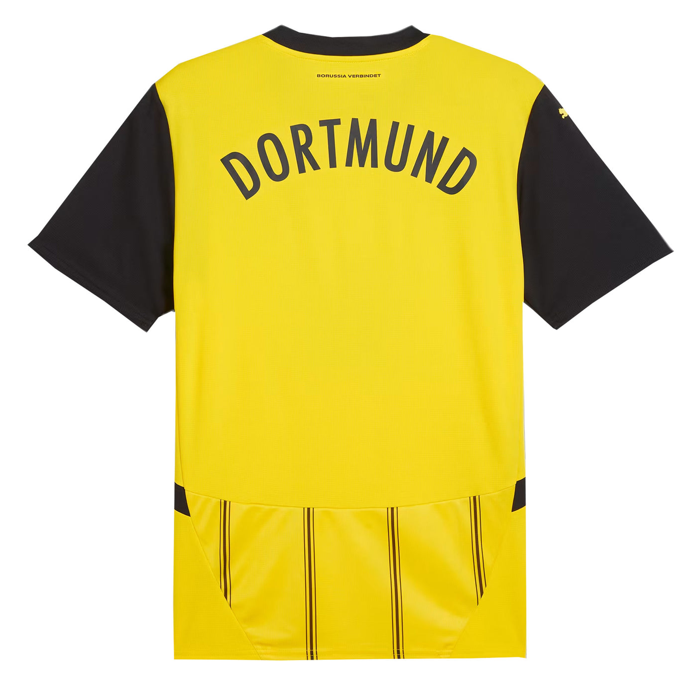 PUMA Men's Borussia Dortmund 2024/25 Home Jersey Yellow/Black Back