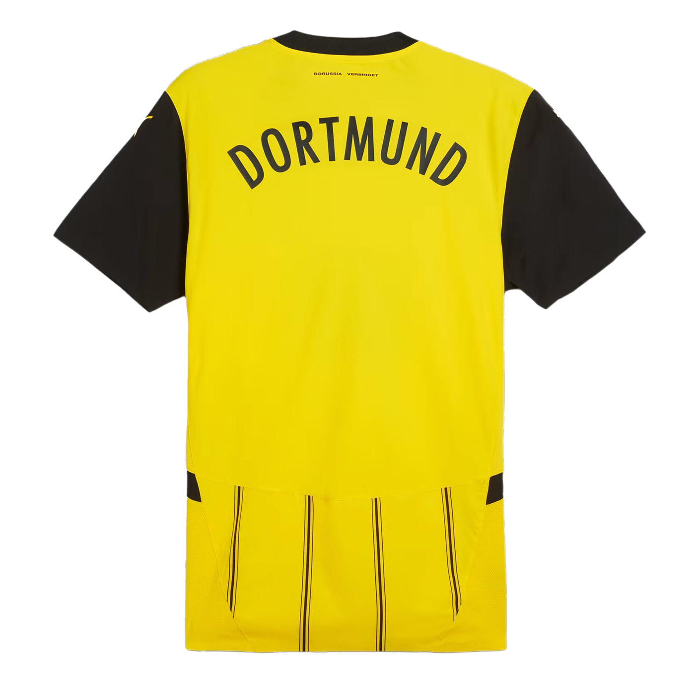 PUMA Men's Borussia Dortmund 2024/25 Authentic Home Jersey Yellow/Black Back