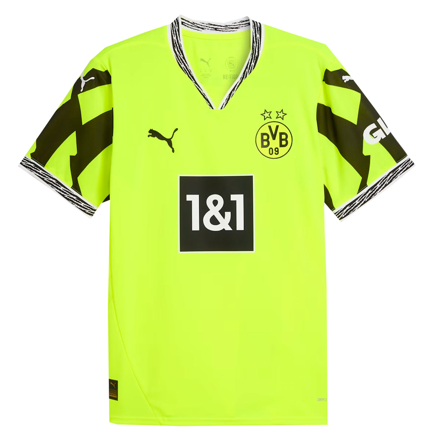 PUMA Men's Borussia Dortmund 2025/26 Anniversary Jersey Yellow Alert/Black Front