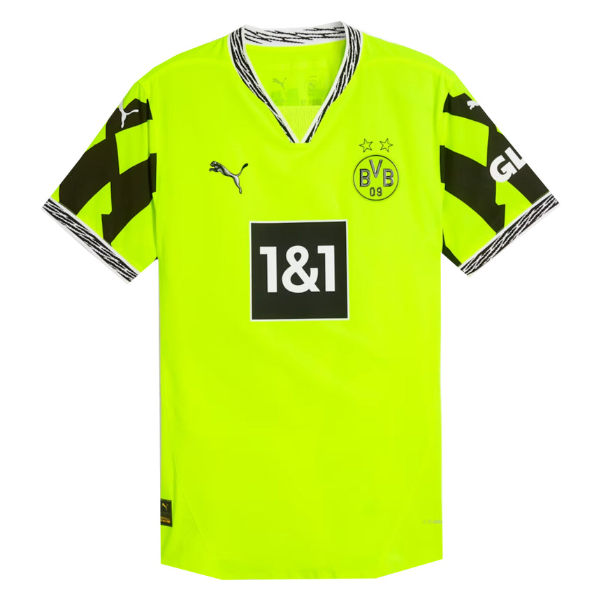 PUMA Men's Borussia Dortmund 2025/26 Authentic Anniversary Jersey Yellow Alert/Black Front