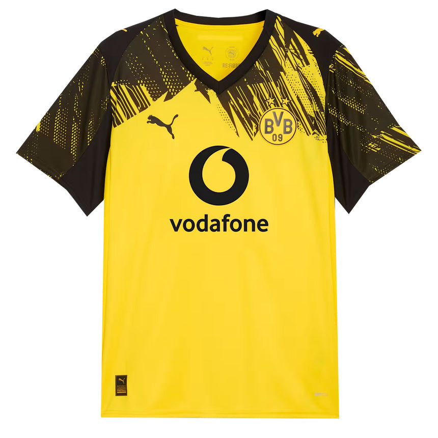 PUMA Men's Borussia Dortmund 2025/26 Home Jersey Yellow/Black Front