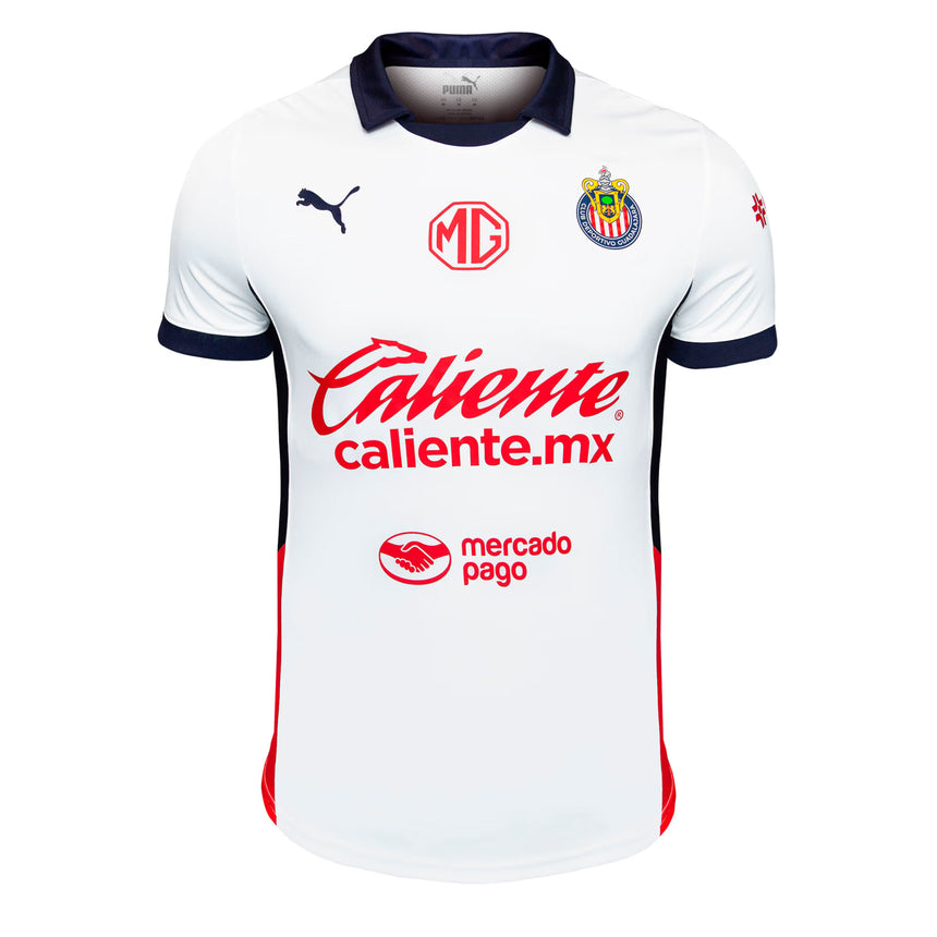 PUMA Men's Chivas De Guadalajara 2024/25 Authentic Away Jersey White/Red Front