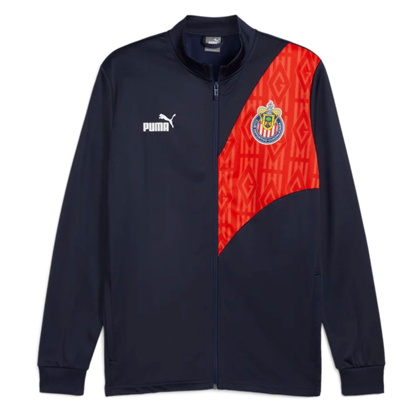 PUMA Men's Chivas De Guadalajara 2024/25 FTBLCULTUR+ Track Jacket Navy/Red Front