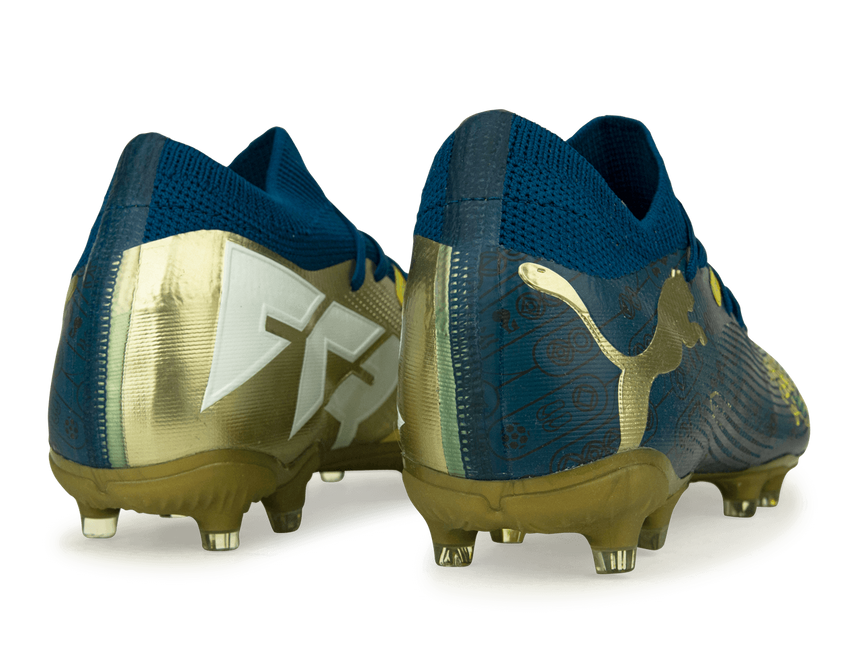 PUMA x Neymar JR Men's Future 7 Match BNA FG/AG Blue/Yellow/Green Gold Rear