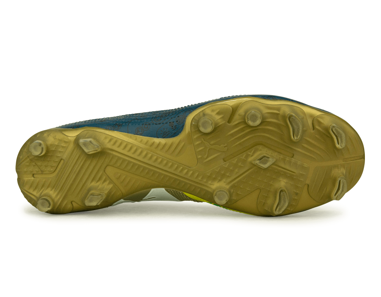 PUMA x Neymar JR Men's Future 7 Match BNA FG/AG Blue/Yellow/Green Gold Sole