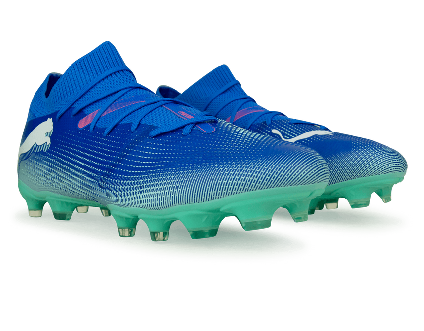 PUMA Men's Future 7 Match FG/AG Bluemazing/White Together