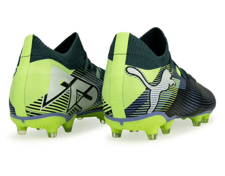 PUMA Men's Future 7 Match FG/AG Gray Skies/Puma White Rear