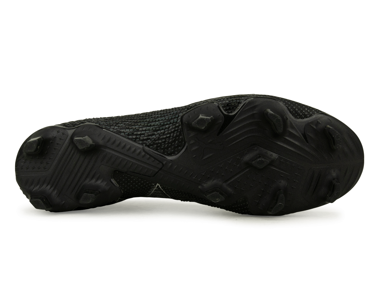 PUMA Men's Future 7 Ultimate FG/AG Black/Silver Sole