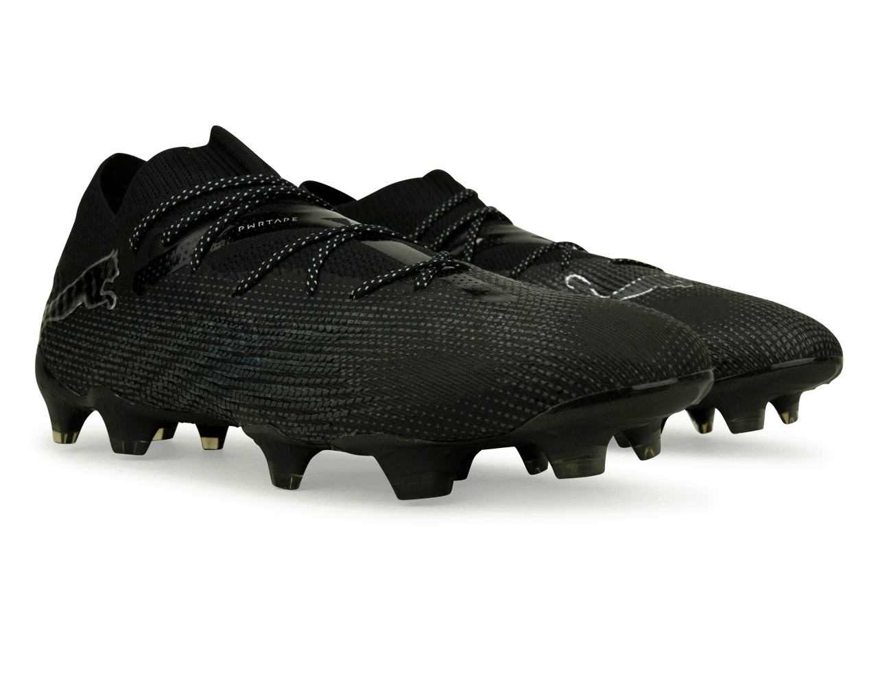 PUMA Men's Future 7 Ultimate FG/AG Black/Silver Together