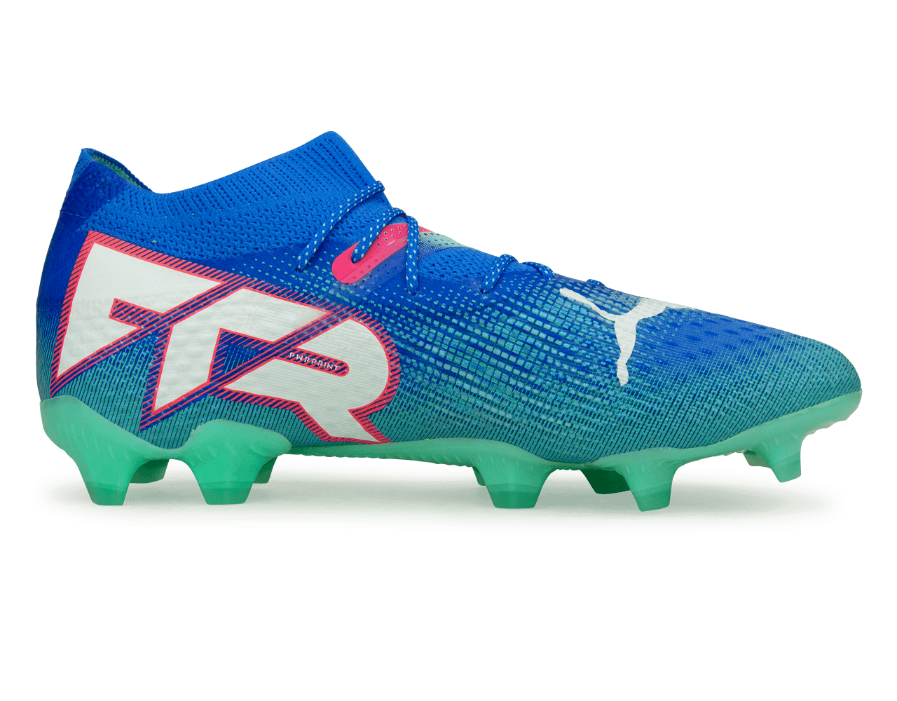 PUMA Men's Future 7 Ultimate FG/AG Bluemazing/White Side