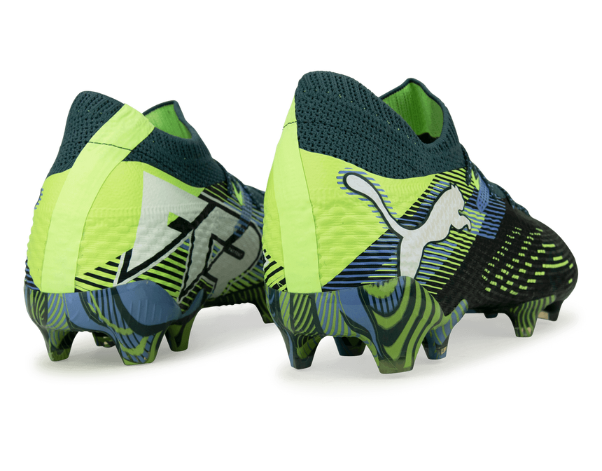PUMA Men's Future 7 Ultimate FG/AG Gray Skies/Puma White Rear
