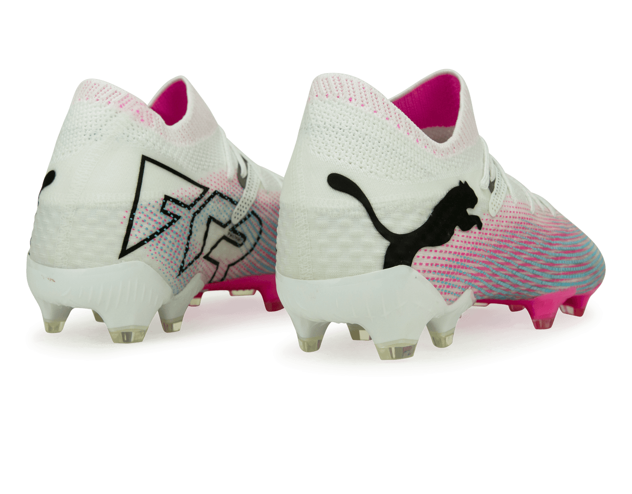 PUMA Men's Future 7 Ultimate FG/AG White/Black Rear