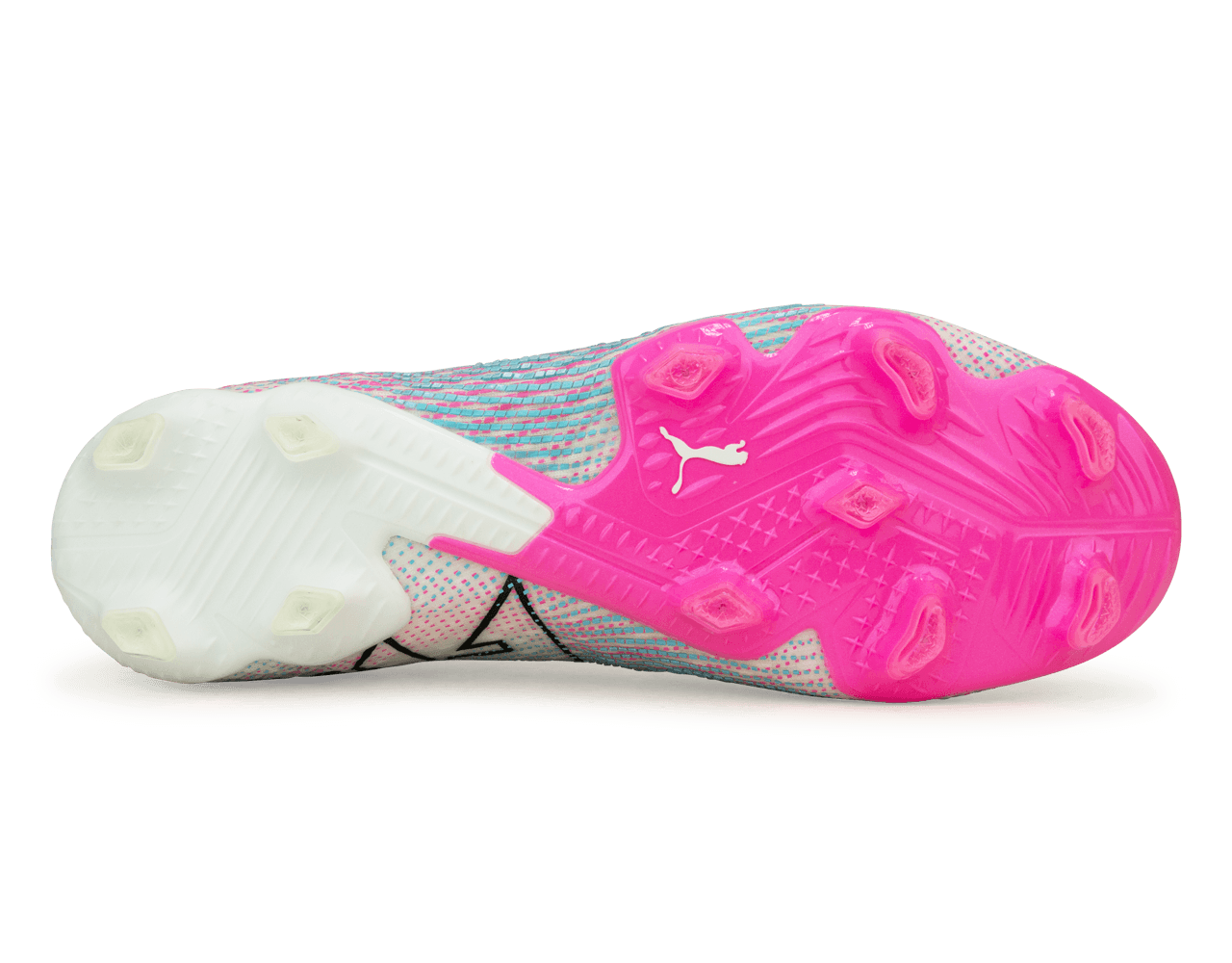 PUMA Men's Future 7 Ultimate FG/AG White/Black Sole
