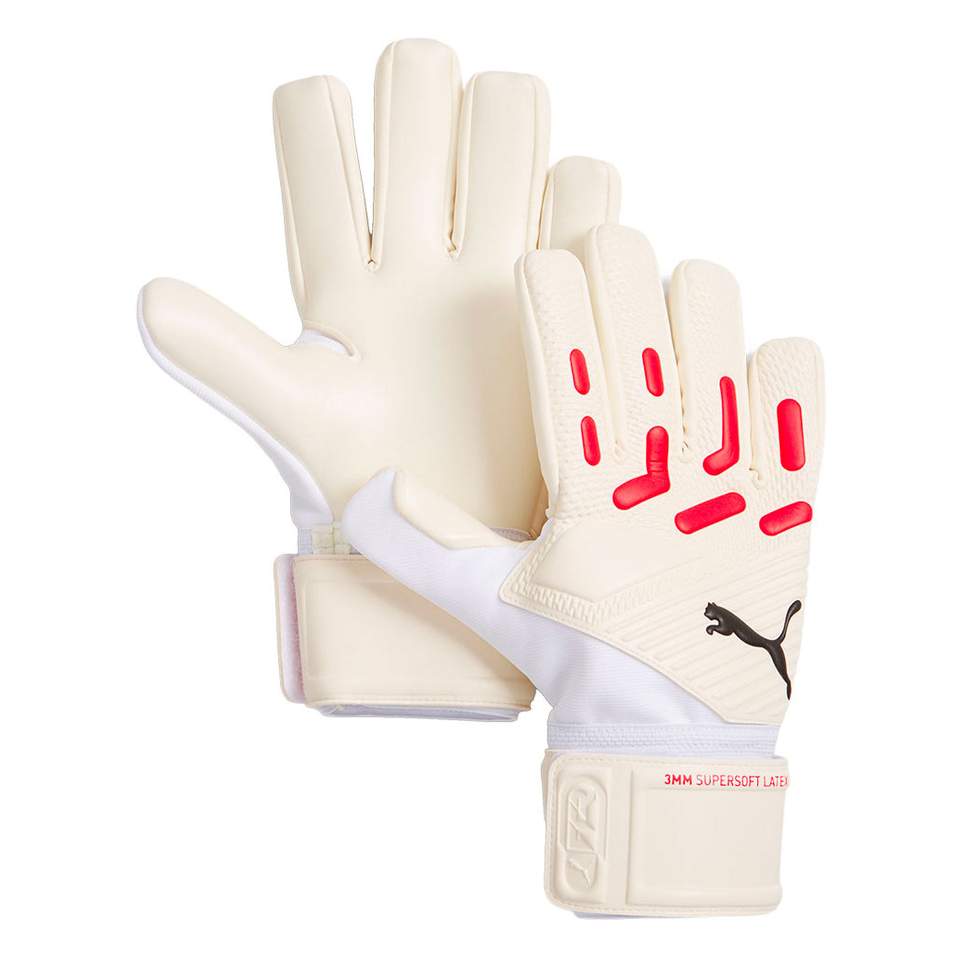 PUMA Men's Future Match NC Goalkeeper Gloves White/Red Both